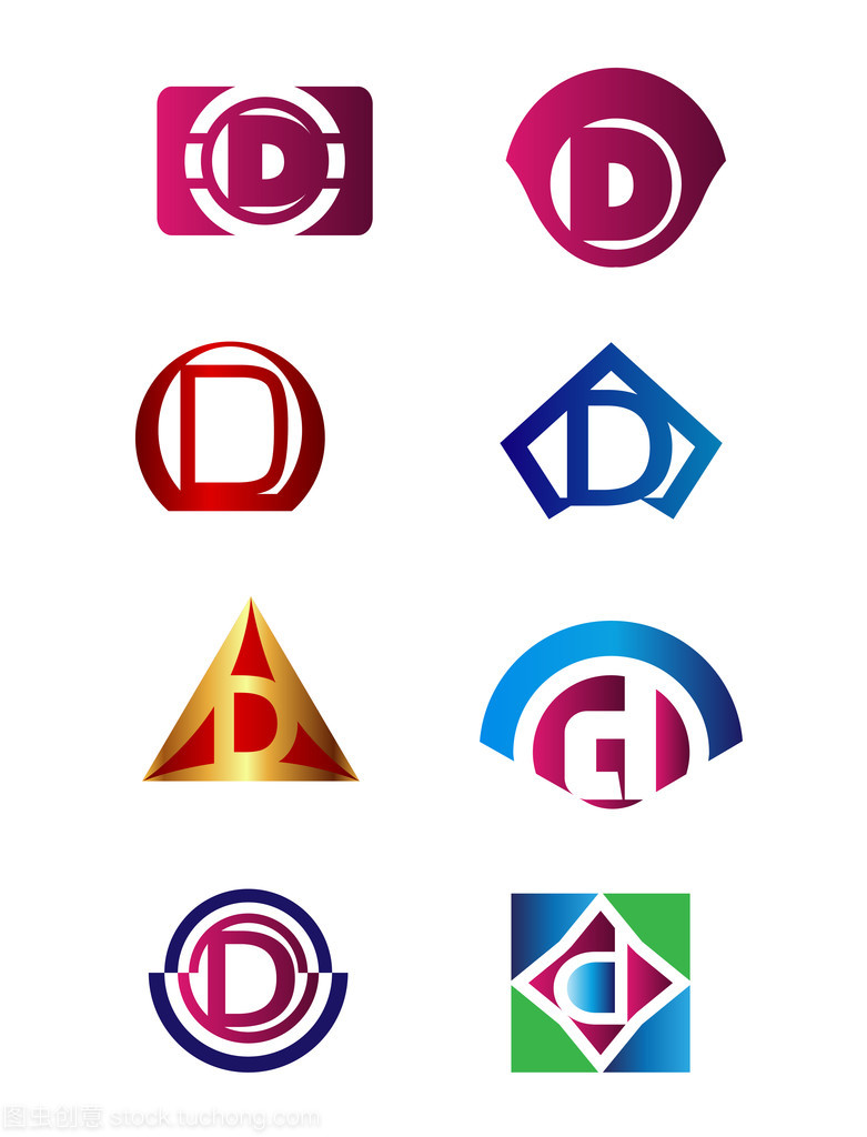字母D標(biāo)志設(shè)計(jì) 品牌標(biāo)識(shí)與矢量符號(hào)的創(chuàng)意模板設(shè)置指南